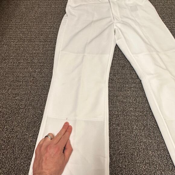 NWT Mizuno Pants Men’s Sz XL Baseball Uniform Hemmed Bottom White‎ See Details - Picture 12 of 12